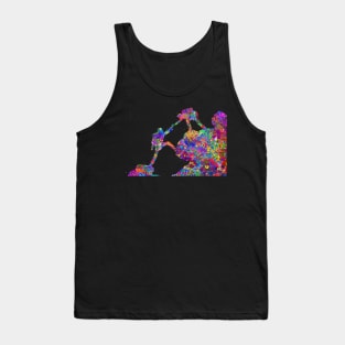 Climber couple watercolor art Tank Top